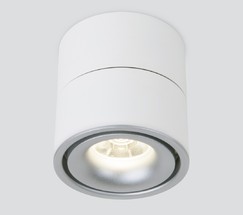 Точечный светильник DLR031 15W 4200K 3100 белый матовый/серебро