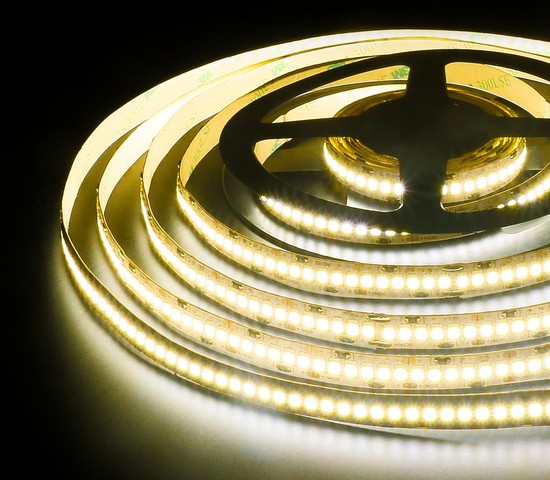 Лента светодиодная 240Led 24W IP20 3300K теплый белый (2835 12V 240Led 24W IP20)