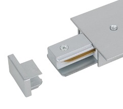 Ввод питания и заглушка торцевая для однофазного встраиваемого шинопровода (серебристый) (TRPF-1-CH)