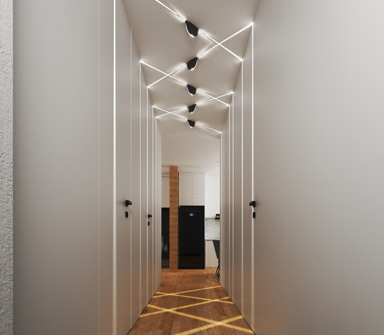 Универсальный уличный светильник 1630 TECHNO LED черный