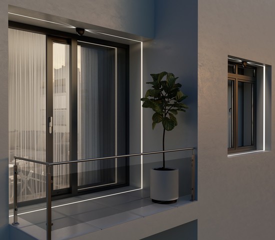 Универсальный уличный светильник 1630 TECHNO LED черный