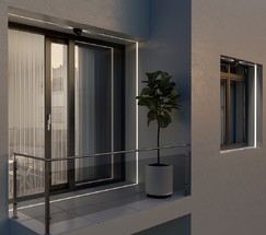 Универсальный уличный светильник 1630 TECHNO LED черный