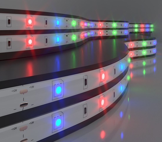 Лента светодиодная 5050 12V 30Led 7,2W RW IP65 Бегущая волна (5050 12V 30Led 7,2W RW IP65 (5m))