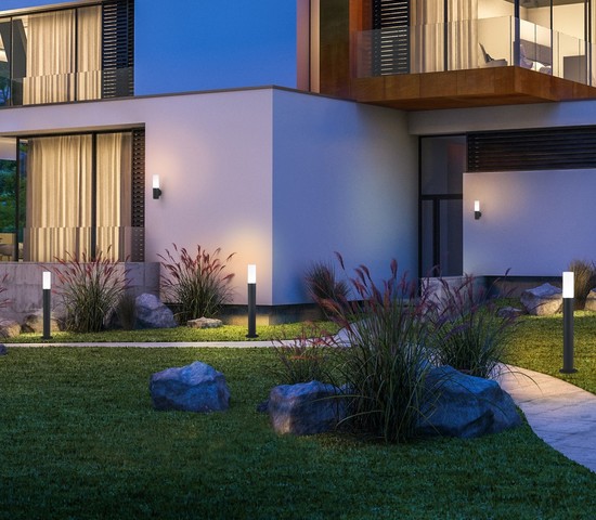 Универсальный уличный светильник 1419 TECHNO чёрный