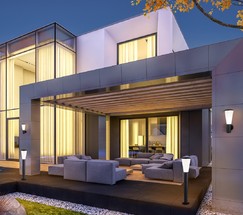 Универсальный уличный светильник 1416 TECHNO серый