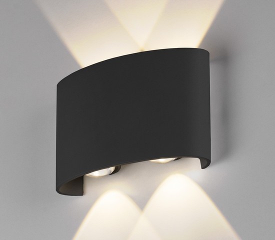 Универсальный уличный светильник 1555 TECHNO LED TWINKY DOUBLE черный