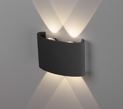 Универсальный уличный светильник 1555 TECHNO LED TWINKY DOUBLE черный