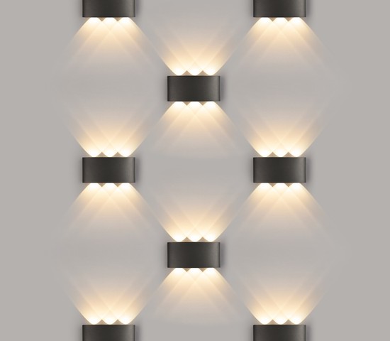 Универсальный уличный светильник 1551 TECHNO LED TWINKY TRIO черный