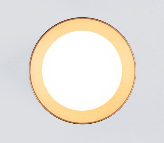 Точечный светильник DLR021 9W 4200K золото матовый