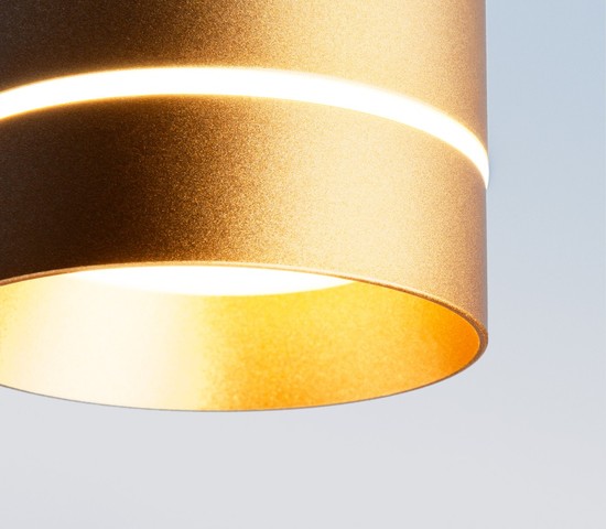 Точечный светильник DLR021 9W 4200K золото матовый