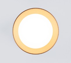 Точечный светильник DLR021 9W 4200K золото матовый