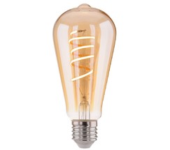 Лампа FDL 8W 3300K E27 (ST64 спираль тонированный) (BLE2717)