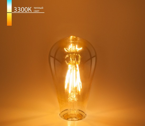 Лампа Classic FD 6W 3300K E27 (ST64 тонированный) (BLE2707)